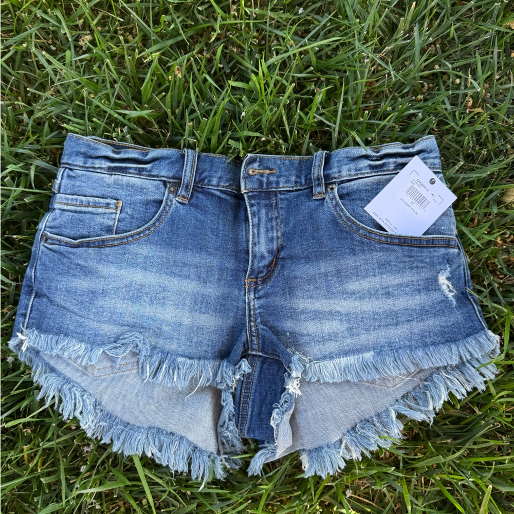 O'Neill Blue Denim Shorts with Contrast Stitching